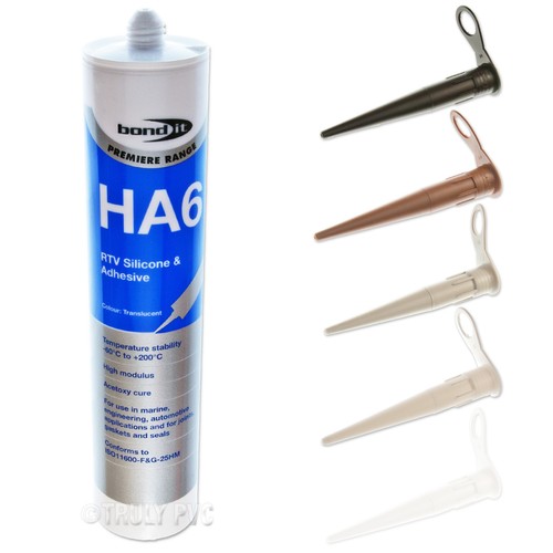 HA6 SILICONE SEALANT RTV MARINE AQUARIUM, FISH TANK SAFE HIGH MODULUS