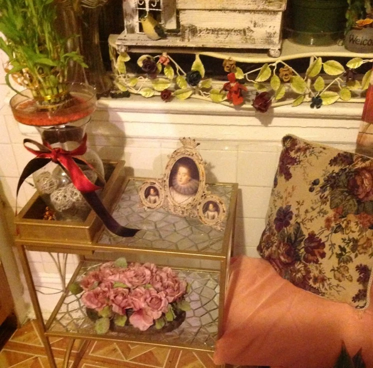 DE COLECCIÓN 2 NIVELES MALLA Y METAL PLANTA/PLANTADORA ESTANTE SOPORTE MEDIADOS DE SIGLO MESA Foto 2 de 4