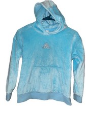 Girls Adidas Fleece Hooded Sweatshirt Hoodie Sz M 10/12