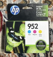 HP 952 Tri-Color Cyan Magenta Yellow Ink Cartridges EXP: 07/2021 OEM NEW SEALED