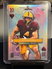 Wild Card 2024 5 Card Draw Cam Skattebo Ten of Hearts #SDJH-CSN 1/2 Serial PRC