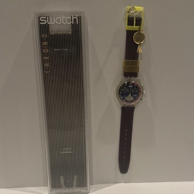 Vintage Swatch Blue Chip  SCK 101    1992