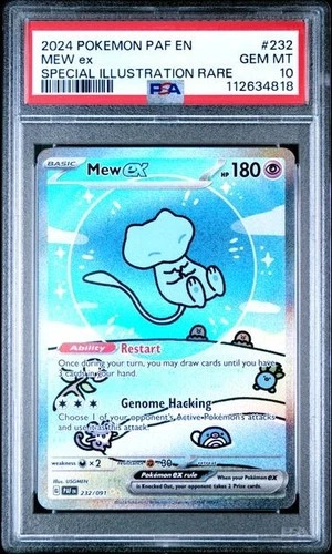 POKEMON MEW ex 2024 PALDEAN FATES #232 SPECIAL ILLUSTRATION RARE PSA 10