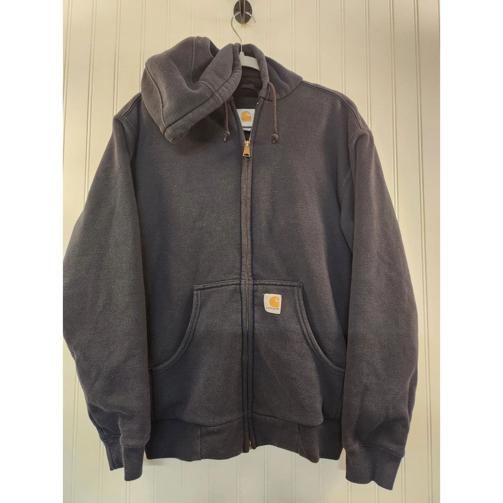 Carhartt Men's Navy Thermal Waffle Lined Full Zip Hoodie Sweatshirt Mens Small
Opens in a new window