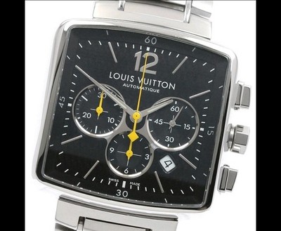 LOUIS VUITTON Speedy Q212G Chronograph Black Dial Automatic Men's Watch_954076