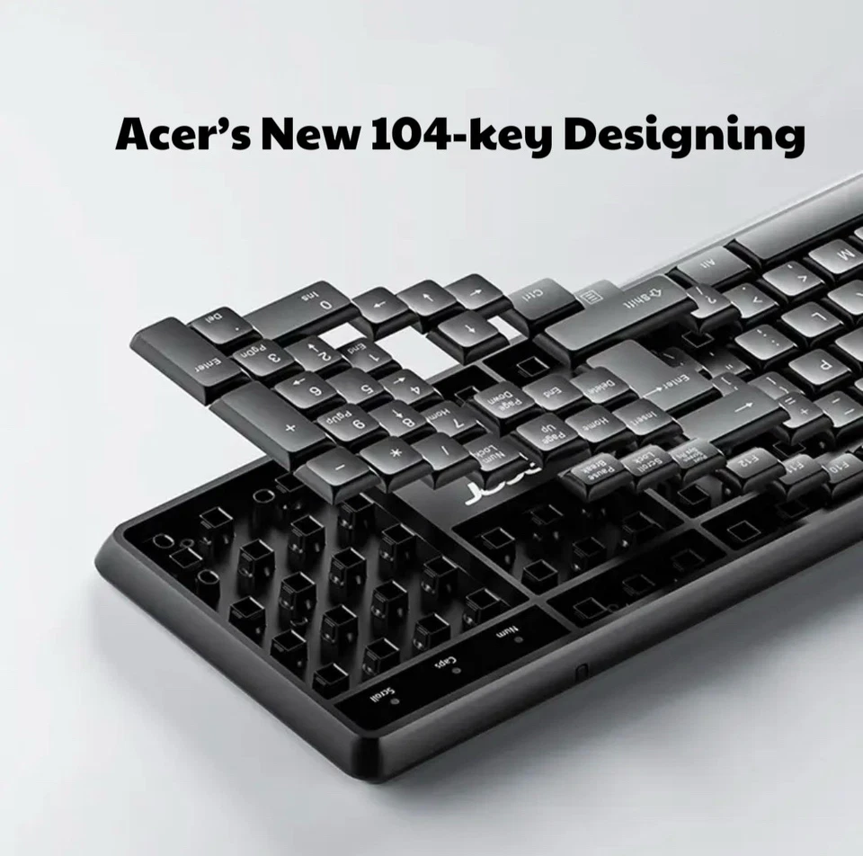 Acer KM41-2K  Wireless Keyboard With Wireless Mouse - Image 2 of 4