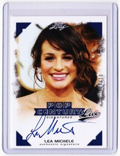 Lea Michele 2014 Leaf Pop Century Live Autograph Card # /10 !! Glee On-Card Auto
