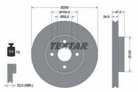 2X Textar Bremsscheibe 92103100 FüR Mazda