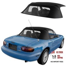Sierra Auto Tops Replacement Convertible Soft Top with Heavy No Rain Rail Black