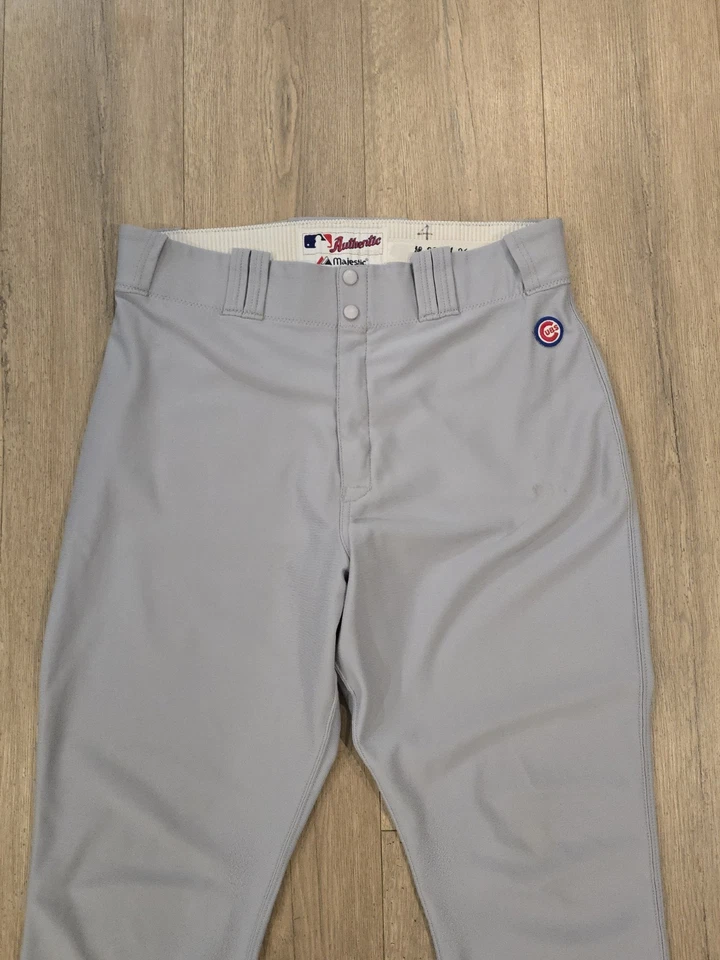Pantalones de béisbol Majestic Chicago Cubs usados para jugadores de MLB Foto 2 de 4