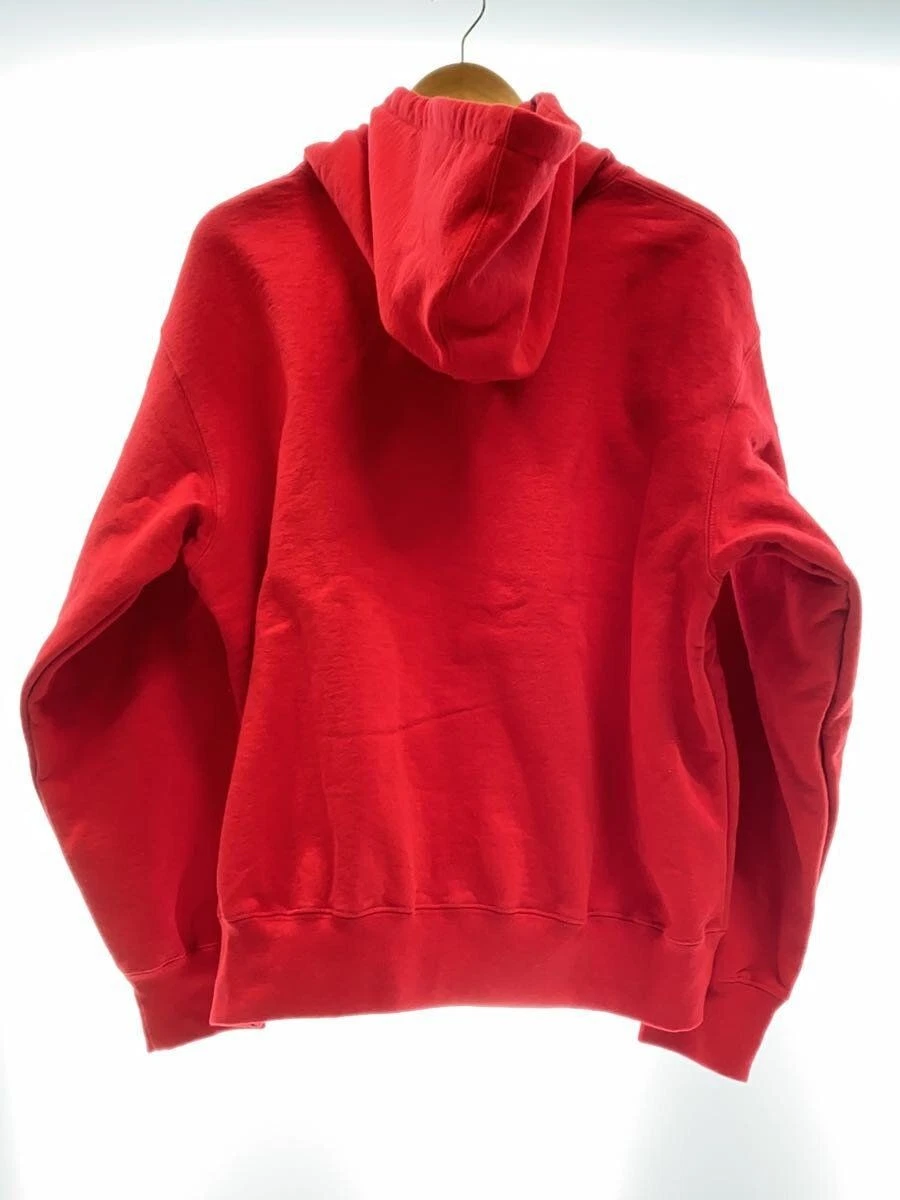 Felpa con cappuccio Supreme M cotone rossa usata