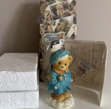 New In Box CHERISHED TEDDIES 533866 You Warm My Soul ALYSSA  BLUE COAT HAT