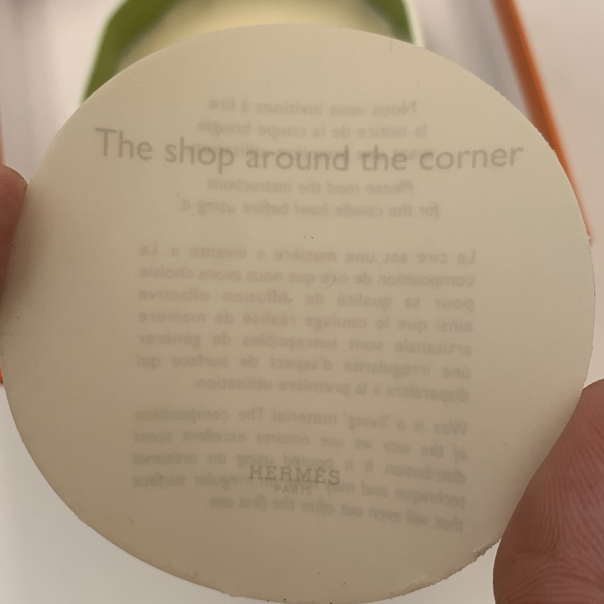 Hermes The Shop Around The Corner Scented Candle In Ceramic Bowl