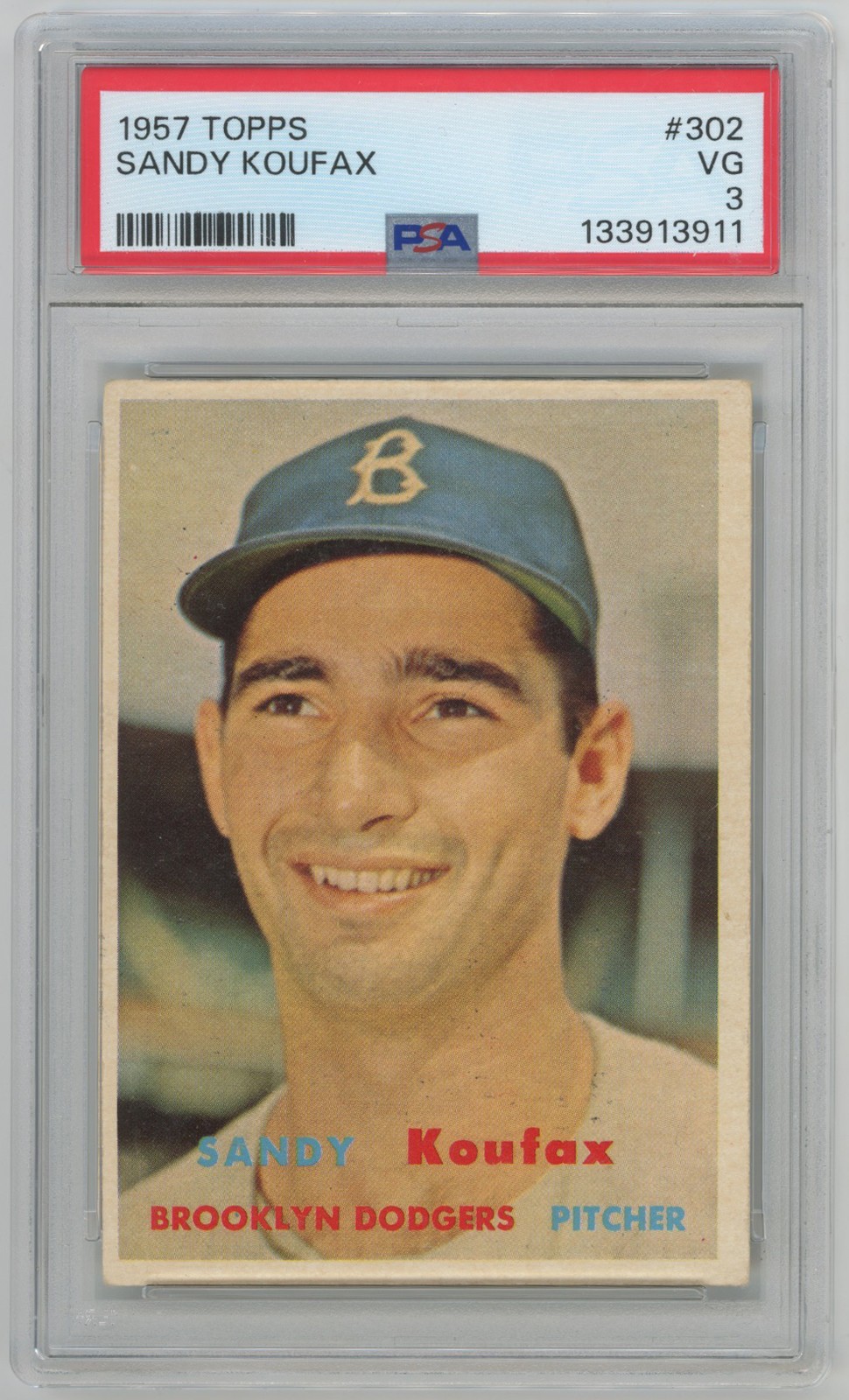 1957 Topps 302 Koufax PSA 3 719574