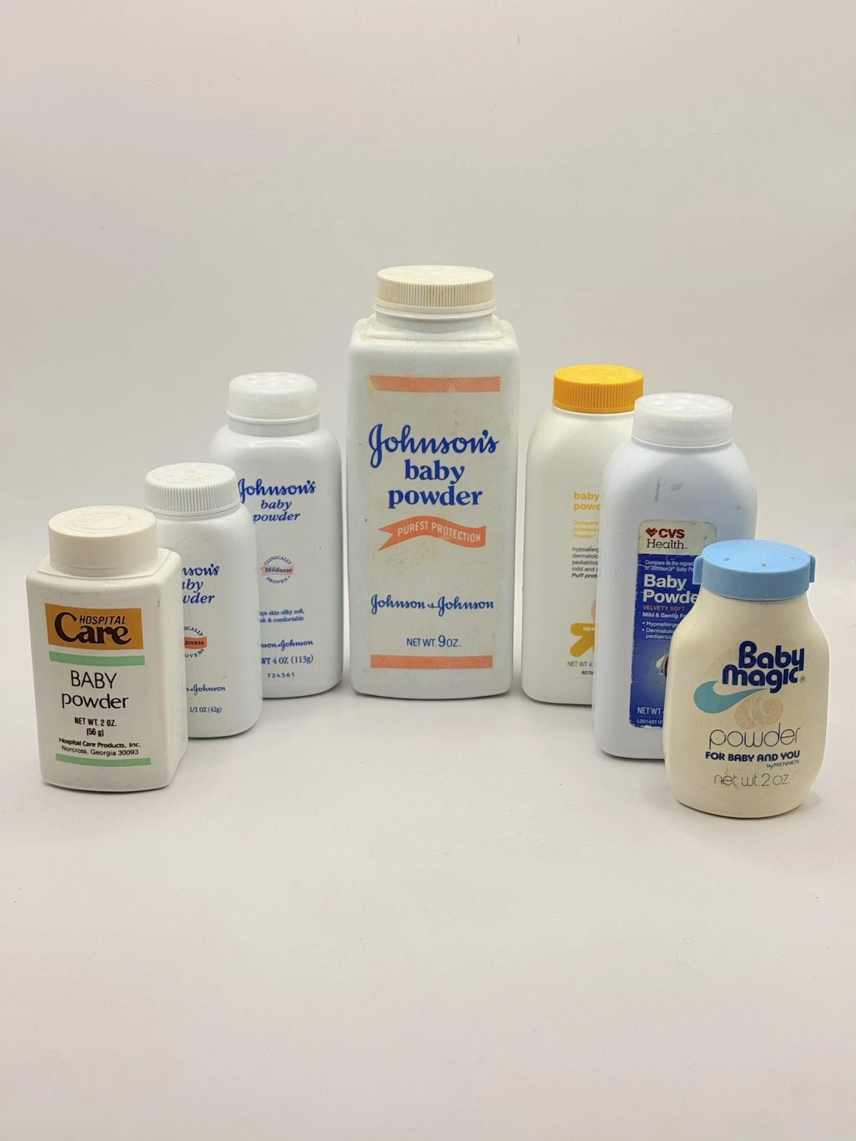 Lot Of 7 VTG Discontinued Talc Baby Powder Johnson’s Embossed CVS Various Sizes
Opens in a new windo