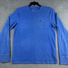 Abercrombie  Fitch Sweater Mens XL Muscle Y2K Pullover Crew Neck Blue Logo