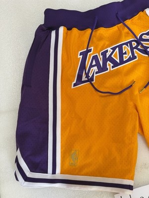 Just Don x Mitchell & Ness NBA Los Angeles Lakers Shorts Yellow