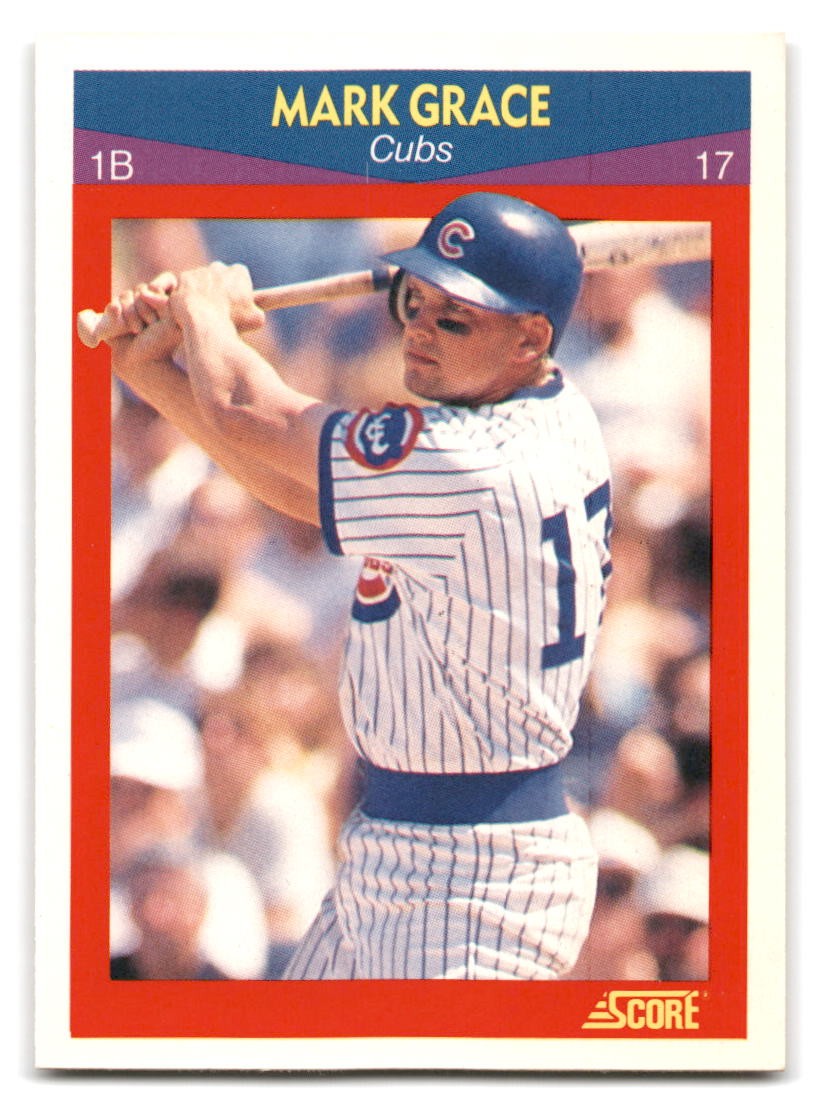 Mark Grace 1990 Score 100 Superstars Baseball #60 Chicago Cubs