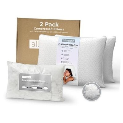 AllerEase Platinum Adjustable Allergy Pillows 2 Pack Std/Queen Standard