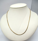 14K Yellow Gold Rope Chain Necklace 18" 2.3 Gr [N129] — photo 2