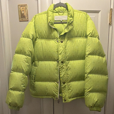 Chrome Hearts Green Floral Puffer Jacket Medium Men s Quilted Luxury Outdoor