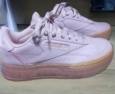Reebok Club C Double Geo Women's Shoes   pink Chunky Platform Sneaker Sz U S 6
