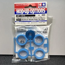 Tamiya 54473 WR-02 Blue Aluminum Wheelie Roller Set WR02 Wild Willy Jimny RC