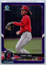 Jahmai Jones 2018 Bowman Chrome Prospects Refractor Purple 151/250 #BCP144 Los