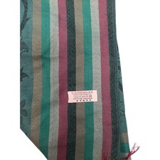 100 Cashmere Scarf Made In Jerusalem Holy Land Teal Pink Neutral Small Hole