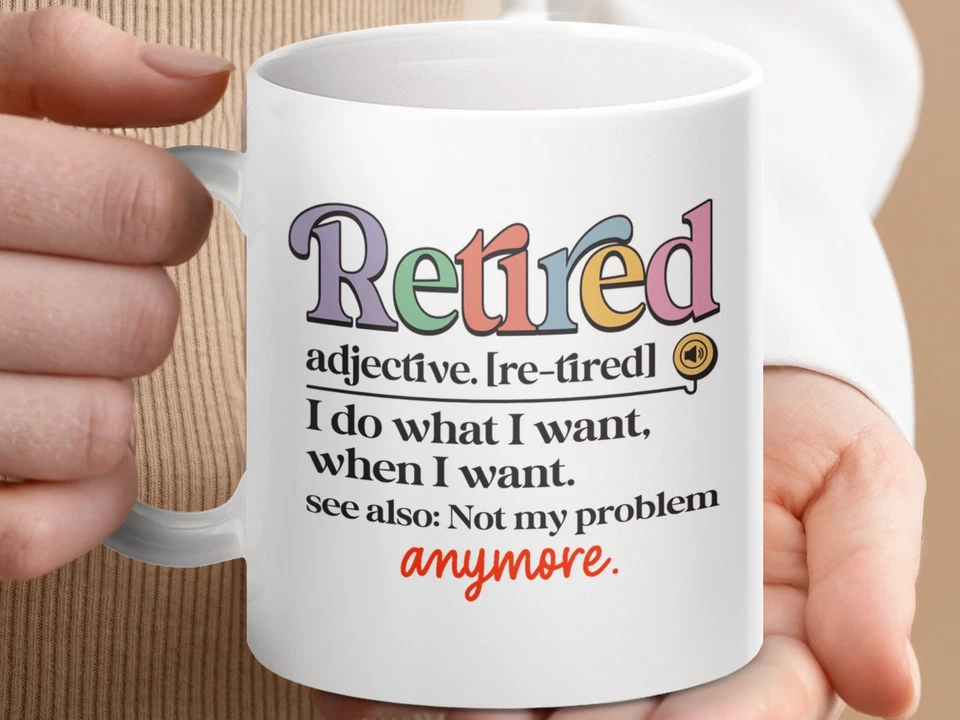Funny Retirement Mug, Humorous Gift for Retirees, Coworkers, Men or Women - Image 4 of 4