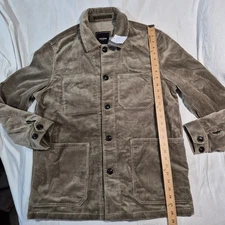 NWT Todd Snyder Italian Corduroy Chore Coat Jacket Shacket in Grey Men's Medium