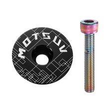 1 1/4" OD Bike Headset Stem Top Cap for Road Bicycle MTB, Black