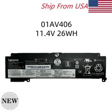 Genuine OEM 26Wh 01AV405 01AV406 Battery For Lenovo ThinkPad T460s T470s 00HW038