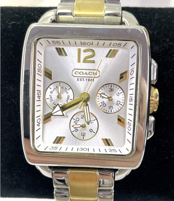 COACH Gold Tone Chronograph Watch | eBay display picture 3