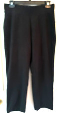 Preswick & Moore Comfort Stretch Waist Black Pants Women Small Athleisure Casual