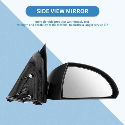 For 06-13 Chevy Impala 4-Door Unfold RH Right Passenger Side Power Black Mirror
