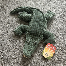 Folkmanis Alligator Hand Puppet 24" Green Crocodile Full Body Plush Retired NWT