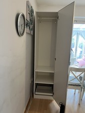 Excellent condition and quality single IKEA PAX white wardrobe