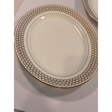 Lenox Prism Gold 13" Oval Serving Platter NOS Original Sticker USA Made