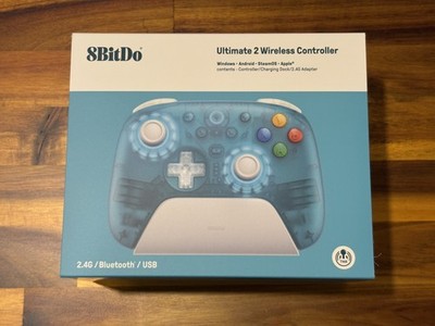 8BitDo Ultimate 2 Wireless Controller - Clear Blue BRAND NEW
