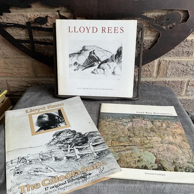Set 3 Lloyd Rees Late Drawings & Lithographs, Retrospective & Caloola Suite 1982