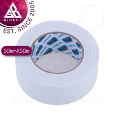 Walther Strong Heavy Duty Ultimate Duct Gaffa Gaffer Tape│White│50mm x 50m 0.20 per metre