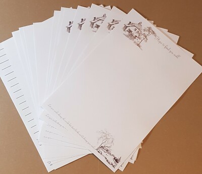 A4 Briefschreibpapier ''Hoffe, dich gut zu finden'' Format A4 - Premium 120 g/m² Papier