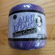 Aunt Lydia's Classic Crochet Thread Size 10 0119 Violet 154 350 yards