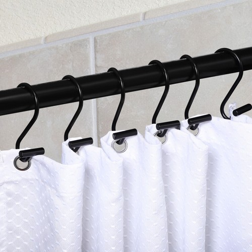 12 Pcs Shower Curtain Hook Tie Back Hooks Drapes Hangers Holders - Picture 11 of 11