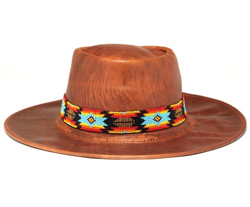 Western Seed Beaded Hat Band Fit Cowboy Cowgirl Hatband Hat Band - Picture 9 of 34