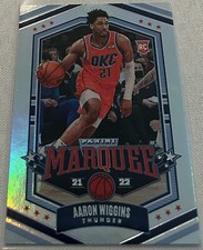 2021-22 Chronicles Marquee Basketball Aaron Wiggins OKC Thunder Rookie #341