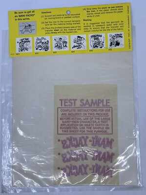 Ed Roth 1963 Mani-Yack Iron-On Transfer Mr. Rat Fink NYC Vintage