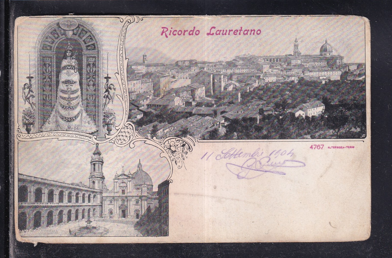 Cartolina Ricordo di Lauretano VEDUTINE M369