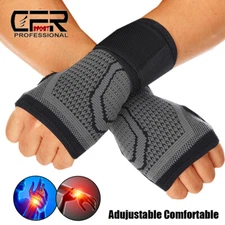 Adjustable Wrist Support Brace Compression Sleeve Arthritis Carpal Tunnel Hand